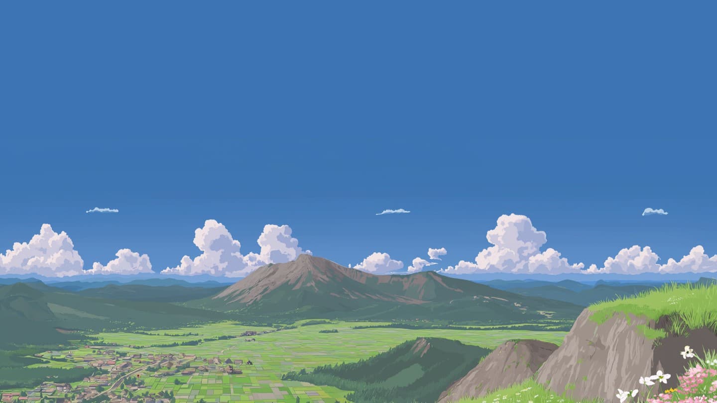 Scenic mountain landscape